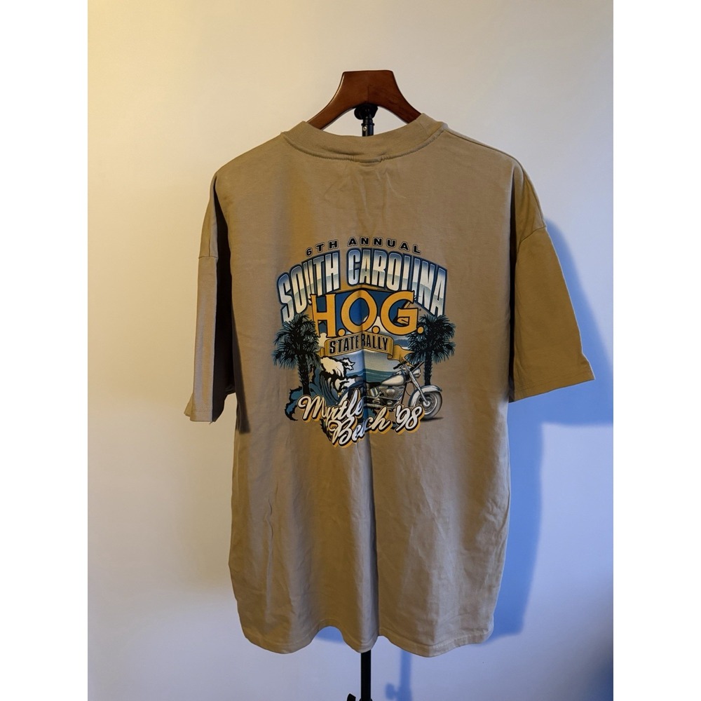 Vintage RARE 1998 Harley Davidson Owners Group Graphic Tee Tagged XXL